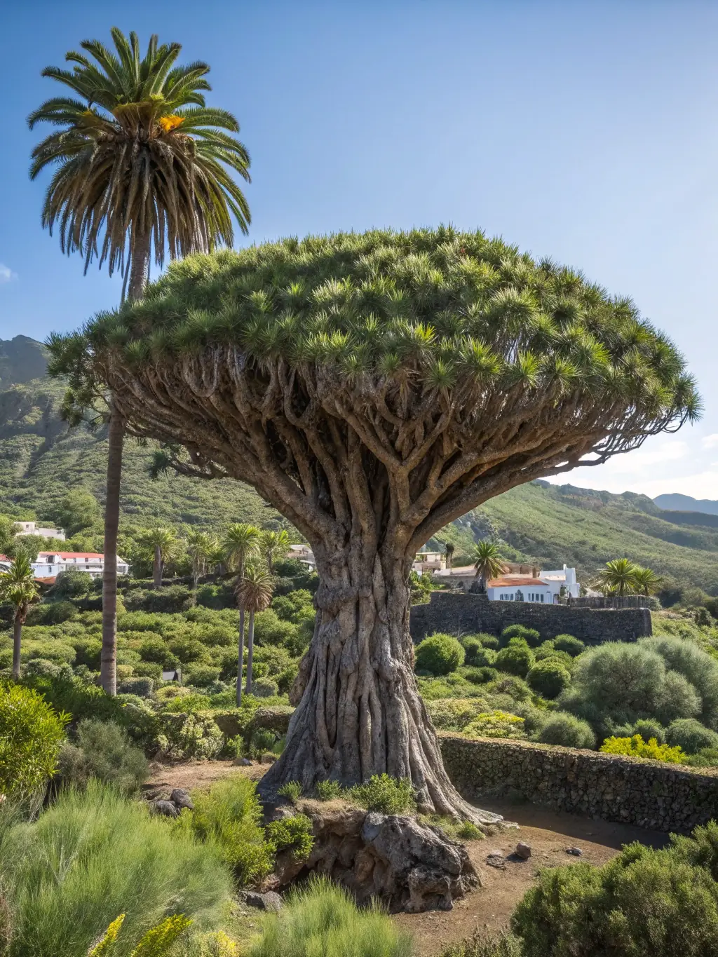 An image of the Drago de Icod de los Vinos, a symbol of ICOD SYSTEMS' roots in Tenerife, representing the company's heritage and connection to the Canary Islands.